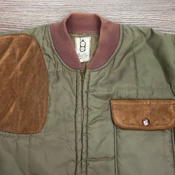 Vintage 1950’s Bob Allen Gun Club Olive & Brown Hunting Jacket M - Picture 2 of 7